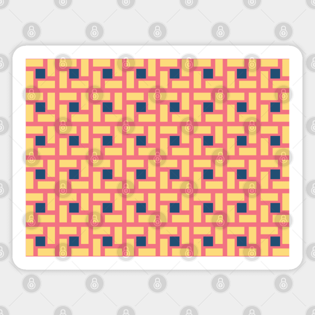 Tiled Rectangular Seamless Pattern 007#002 Sticker by jeeneecraftz